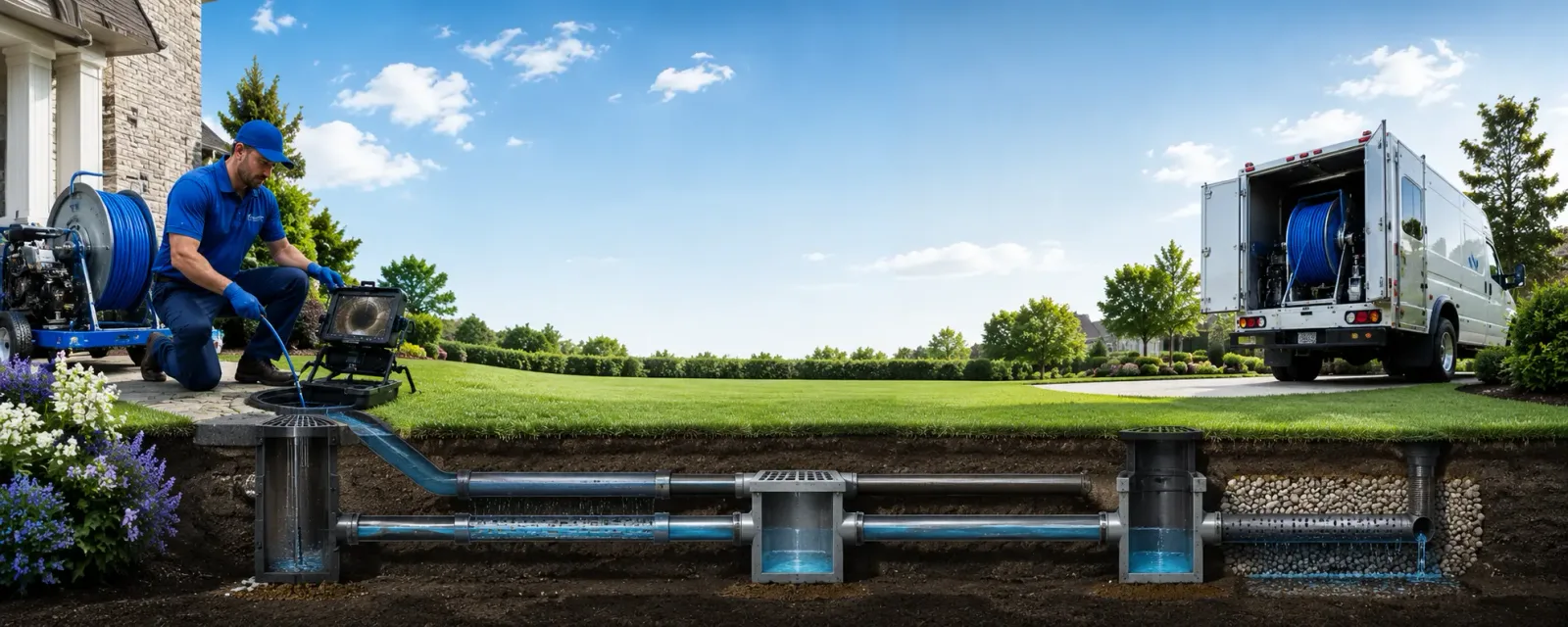 Outdoor drain cleaning information for Olivia, NC